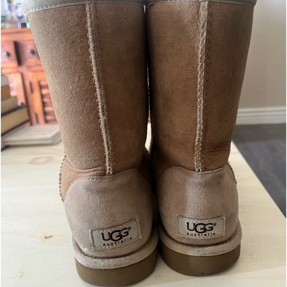 UGG Sheepskin Tan Tall Winter Boots Women’s 8 - Picture 5 of 15